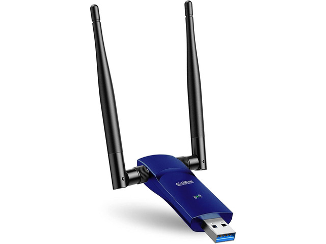 L-Link USB WiFi Adapter AC1300Mbps 3.0 Fast Connection for Wireless Network Adapter for Desktop PC with 2.4GHz, 5GHz High Gain Dual Band 5dBi...