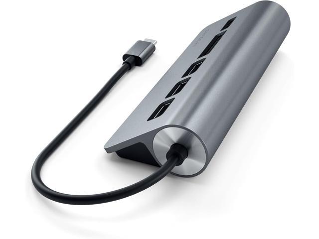 Satechi USB-C Combo Hub for Desktop - USB-A 3.0 Data Ports & Micro/SD Card Readers - Compatible with Apple Studio Display, 2021 iMac M1, 2019/2017...