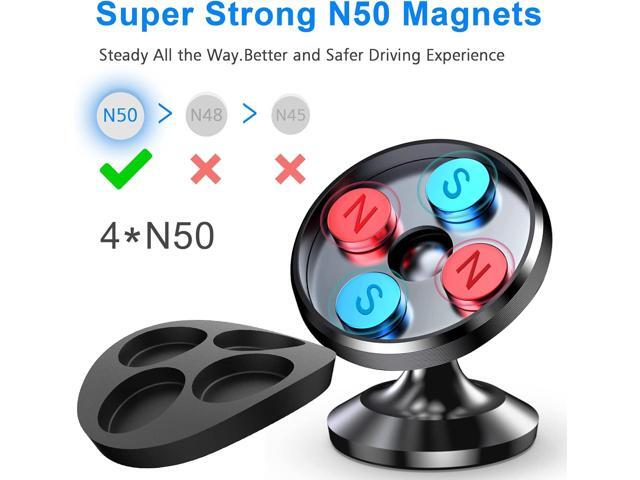 Coolpow 2-Pack Magnetic Phone Holder for Car Phone Holder MountStrong Magnet Phone Mount for Car Mount for iPhone Magnetic Car Phone Holder4 Plate...