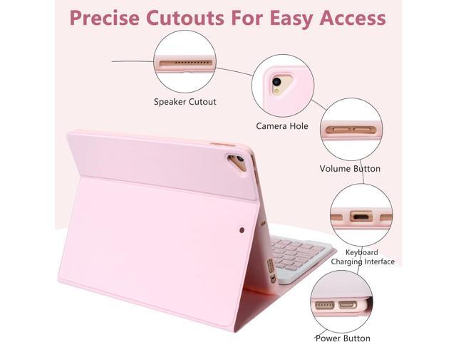 Keyboard Case for iPad 10.2' 9th 8th 7th Generation, with Detachable Bluetooth and Pencil Holder, 10.2 Inch/iPad Air 10.5'(3rd Gen)/iPad Pro 10.5...