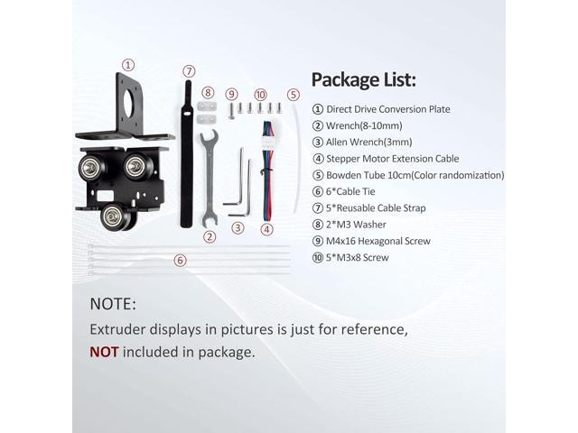 UniTak3D Ender 3 Direct Drive Upgrade Conversion Bracket for Ender 3 V2,Ender 3 Pro and Voxelab Aquila 3D Printer for B-MG & Dual Gear & Bowden...