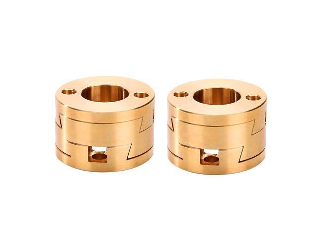 2-Pack Oldham Coupling Couplers Compatible with BLV and Other 3D Printer Z axis T8 Lead Screw Hotbed (Oldham Coupling)