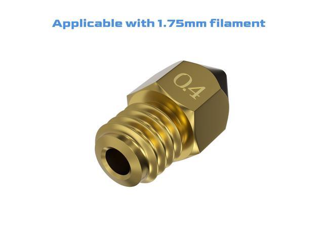 31PCS MK8 3D Printer Nozzles Extruder for Ender 3, 0.4mm 0.1 0.2 0.3 0.5 0.6 0.8 1.0mm Nozzles with Cleaning Kit for Ender 3 V2/Pro (1.75mm Filament)