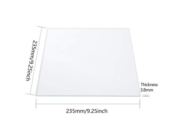 Glass Printer Bed 235x235x3.8mm Borosilicate Glass 3D Printer Glass Print Platforms for Ender 5 Ender 3 Ender 3 Pro Ender 3 V2 Ender 3 S1 Ender 3...