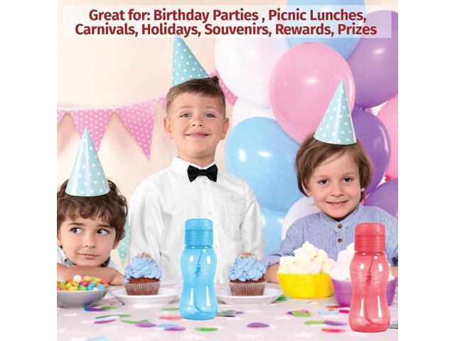 MILTON 8 pack 6 oz Kids Water Bottle for School Leak Free Flip Lid- Portable Small Sports Water Bottle for Adults Carry Strap Party Favors for Kids...