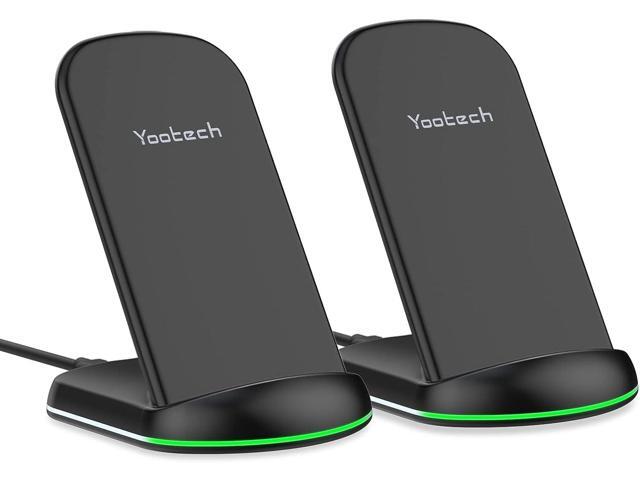 Yootech [2 Pack] Wireless Charger,10W Max Wireless Charging Stand,Compatible with iPhone 17/17 Pro/17 Pro Max/Air/16/15/14/13/SE...