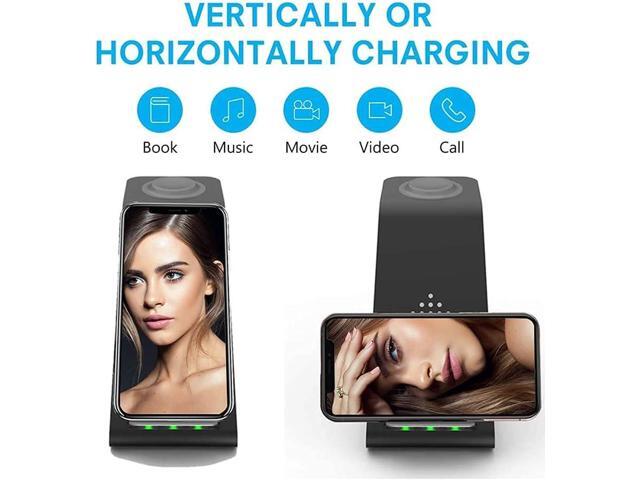 Wireless Charger Stand Dock 3 in 1 Fast Qi Wireless Charging Station for Multiple Devices Apple Watch Ultra/8/7/6/SE/5/4/3/2,Airpods Pro 2,iPhone...