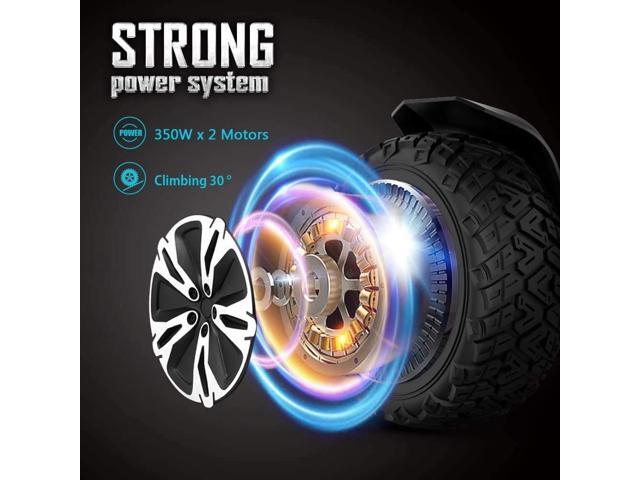 GYROOR Warrior 8.5 inch All Terrain Off Road Hoverboard with Bluetooth Speakers and LED Lights, UL2272 Certified Self Balancing Scooter