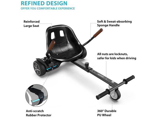 GYROOR K1 Hoverboard Seat Attachment, Hover Board Accessory Go Kart with Adjustable Frame Length Compatible with 6.5'' 8'' 10'' Hoverboards Self...