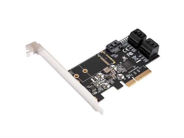 Weastlinks PCIE to 5 Port SATA III 6g 5 ports controller card PCIe 3.0 x4 expansion card with Low Profile Bracket