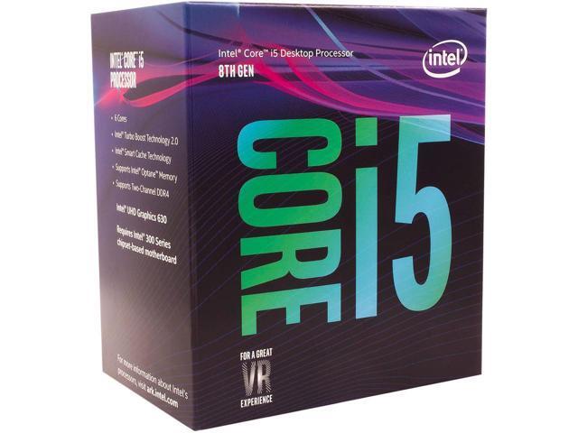 Intel Core i5-8500 Desktop Processor i5 8th Gen Coffee Lake 6-Core 3.0 GHz (4.1 GHz Turbo) LGA 1151 (300 Series) 65W BX80684I58500 Intel UHD...