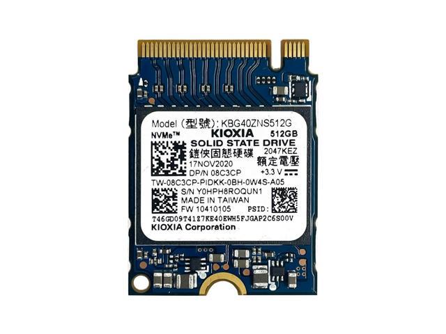 Kioxia / Toshiba 512GB NVMe PCIe M.2 2230 SSD 30mm Half Size KBG40ZNS512G, Steam Deck, OEM