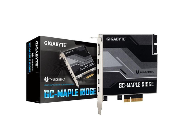 GIGABYTE GC-MAPLE RIDGE Thunderbolt 4 PCI-Ex4 add on Card USB Type-C DisplayPort