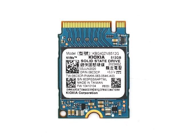 Kioxia BG4 512GB 2230 M.2 NVMe PCIe SSD Solid State KBG40ZNS512G Dell 8C3CP, Work in Steam Deck