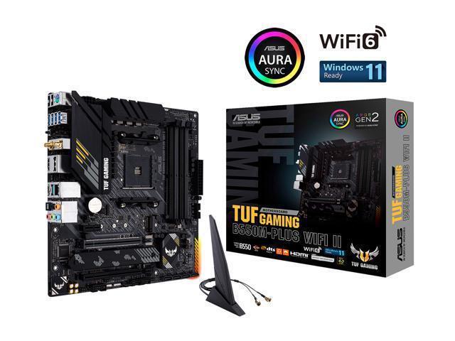 ASUS TUF GAMING B550M-PLUS WIFI II AM4 AMD B550 SATA 6Gb/s Micro ATX AMD Motherboard and AMD Ryzen 7 5800X3D - Ryzen 7 5000 Series 8-Core 3.4 GHz...