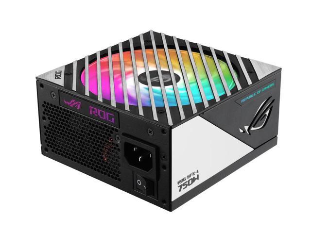 ASUS ROG Loki SFX-L 750W 80+ Platinum Efficiency Full Modular Power Supply, Compatible with PCIe Gen 5.0 and ATX 3.0, 120mm ARGB Fan, Support Aura.