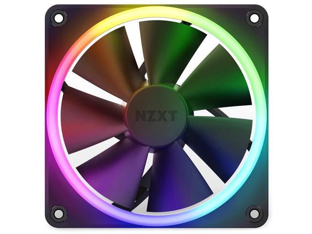 NZXT F120 RGB Fans - RF-R12TF-B1 - Advanced RGB Lighting Customization - Whisper Quiet Cooling - Triple (RGB Fan & Controller Included) - 120mm Fan...