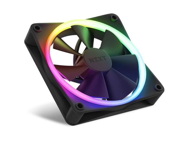 NZXT F120 RGB Fans - RF-R12TF-B1 - Advanced RGB Lighting Customization - Whisper Quiet Cooling - Triple (RGB Fan & Controller Included) - 120mm Fan...