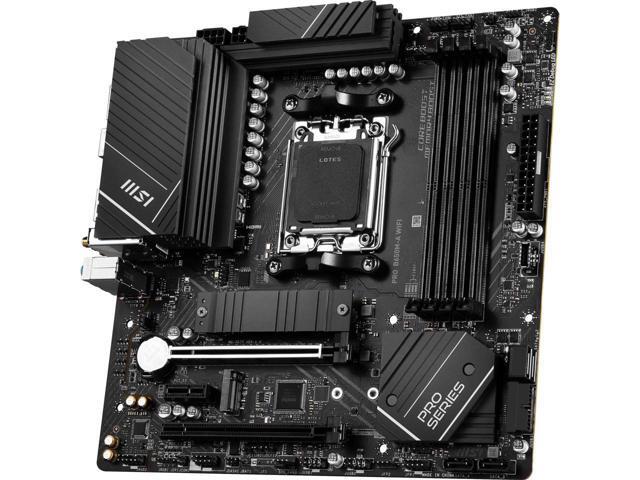 MSI PRO B650M-A WIFI AM5 AMD B650 SATA 6Gb/s DDR5 Ryzen 7000 Micro ATX Motherboard and AMD Ryzen 7 7800X3D - Ryzen 7 7000 Series 8-Core Socket AM5...