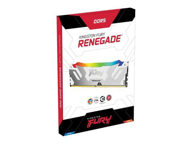 Kingston Fury Renegade 32GB (2 x 16GB) 288-Pin PC RAM DDR5 8000 (PC5 64000) Desktop Memory Model KF580C38RWAK2-32