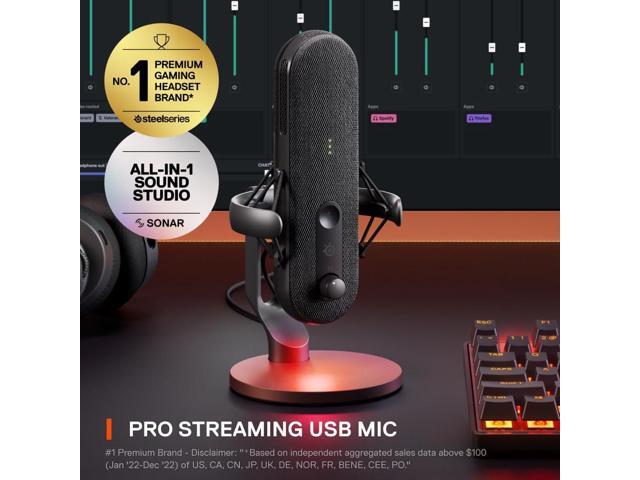 SteelSeries - Alias USB Microphone - Black - image 3