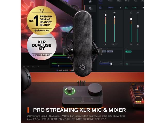 SteelSeries - Alias Pro XLR Microphone - Black - image 3