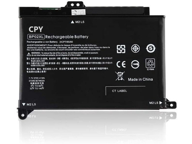 BP02XL Battery for HP Pavilion PC 15 Series 15-AU010WM 15-AU123CL 15-AW053NR HSTNN-UB7B HSTNN-LB7H 2ICP7/65/80 7.7V 41Wh