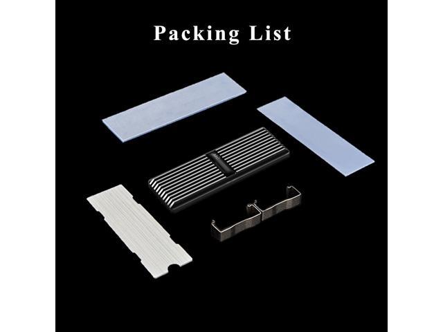 Aimeixin M.2 Heatsink Cooler, Aluminum Heat Sinks with Silicone Thermal Pad for NVMe M.2 2280 SSD (Black)