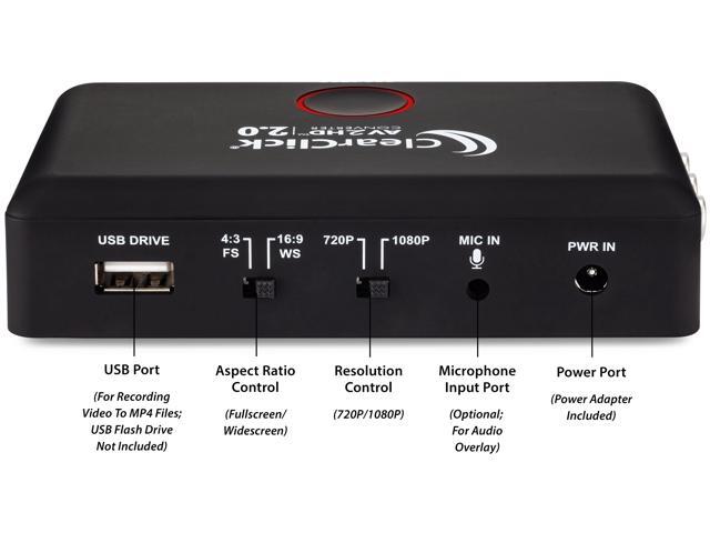 ClearClick AV To HD Converter 2.0 (Second Generation) - Convert & Record Video From AV RCA Composite Video To HDMI 1080P - Adapter For VCR VHS DVD Camcorder Hi8 Gaming To TV - image 5