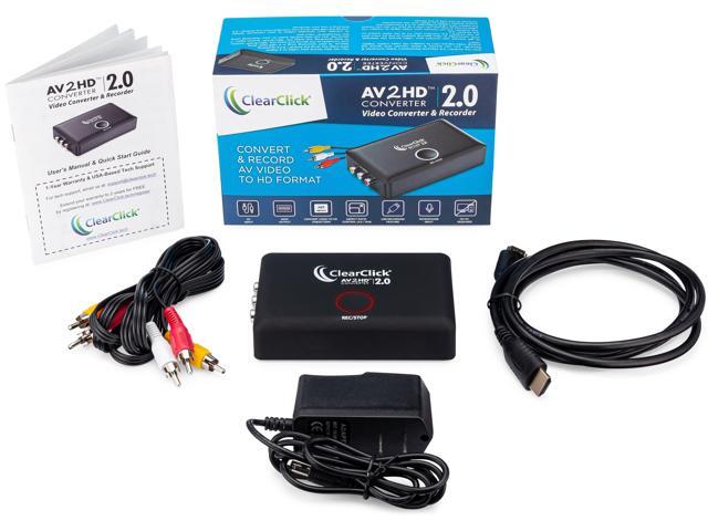 ClearClick AV To HD Converter 2.0 (Second Generation) - Convert & Record Video From AV RCA Composite Video To HDMI 1080P - Adapter For VCR VHS DVD Camcorder Hi8 Gaming To TV - image 4
