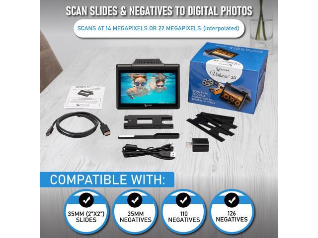 ClearClick Virtuoso 3.0 (Third Generation) 22MP Film & Slide Scanner (35mm, 110, 126) with Large 7' LCD Screen - Convert Slides and Negatives to...