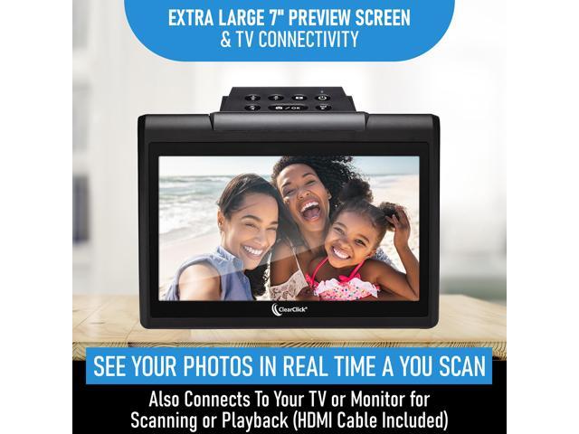 ClearClick Virtuoso 3.0 (Third Generation) 22MP Film & Slide Scanner (35mm, 110, 126) with Large 7' LCD Screen - Convert Slides and Negatives to...