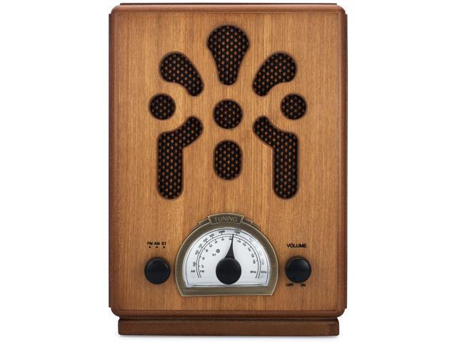 ClearClick Classic Vintage Retro Style AM/FM Radio with Bluetooth - Handmade Wooden Exterior - image 2