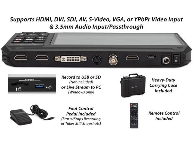 ClearClick HD Video Capture Box Ultimate 3.0 (Third Generation) - Capture or Stream Video from HDMI, DVI, SDI, S-Video, RCA, AV, VHS, VCR, DVD,...