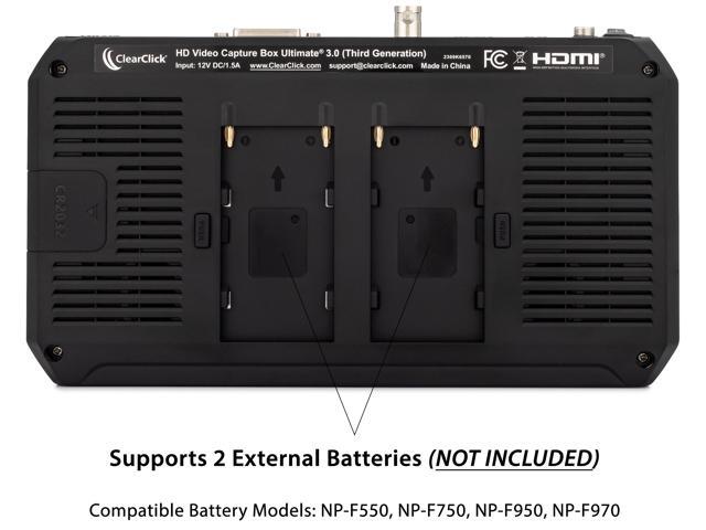 ClearClick HD Video Capture Box Ultimate 3.0 (Third Generation) - Capture or Stream Video from HDMI, DVI, SDI, S-Video, RCA, AV, VHS, VCR, DVD,...