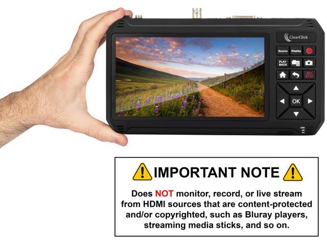 ClearClick HD Video Capture Box Ultimate 3.0 (Third Generation) - Capture or Stream Video from HDMI, DVI, SDI, S-Video, RCA, AV, VHS, VCR, DVD,...