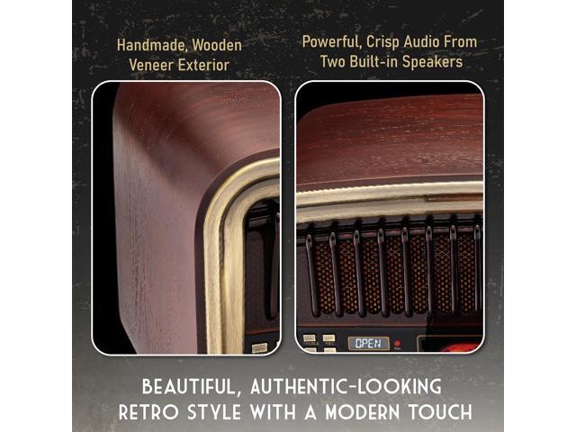 SoundBeast All-in-One AM/FM Radio with CD Player, Bluetooth Input, USB Playback & Recording, SD Card Playback, Aux Input, Built-in Speakers,...