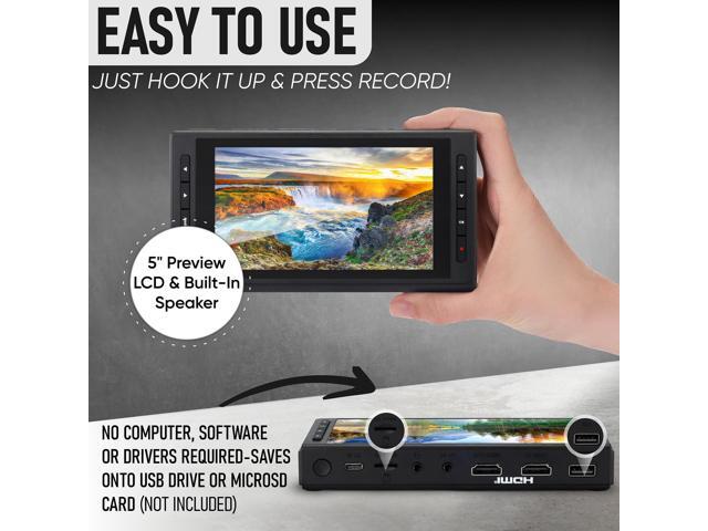 SoundBeast 4K HD Video Capture Box - Capture or Live Stream Video (with Audio) from HDMI [Content-Protected Sources Not Supported], AV, VHS, VCR,...
