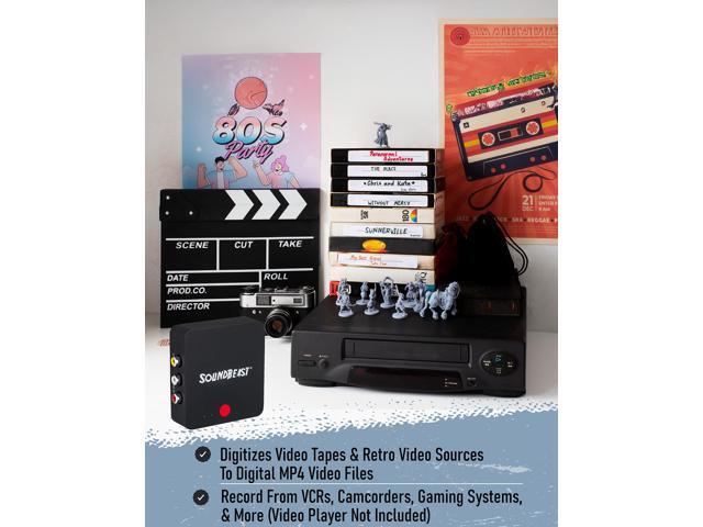 SoundBeast Video To Digital Converter - Record Video & Audio from VCR, VHS Tapes, AV, RCA, Hi8, Camcorder, DVD, Gaming Systems - Saves to USB Flash...