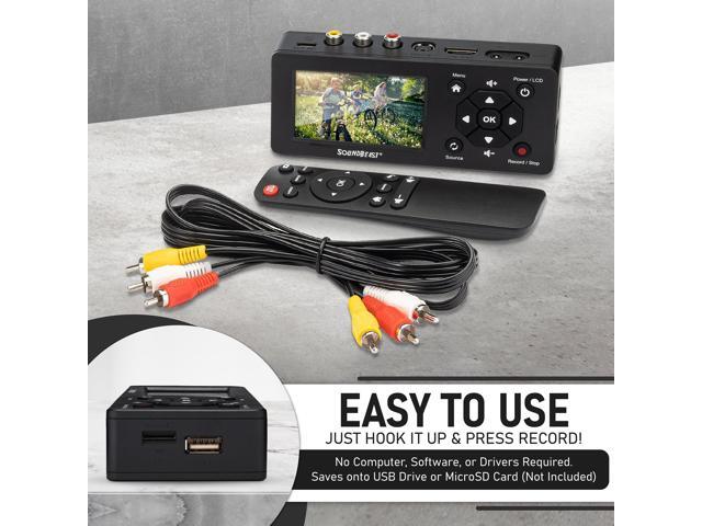 SoundBeast Video Capture Box 2.0 - Record Video & Audio from VCR, VHS, AV, RCA, S-Video, Hi8, Camcorder, DVD, Cassette Tape Players, Stereos,...