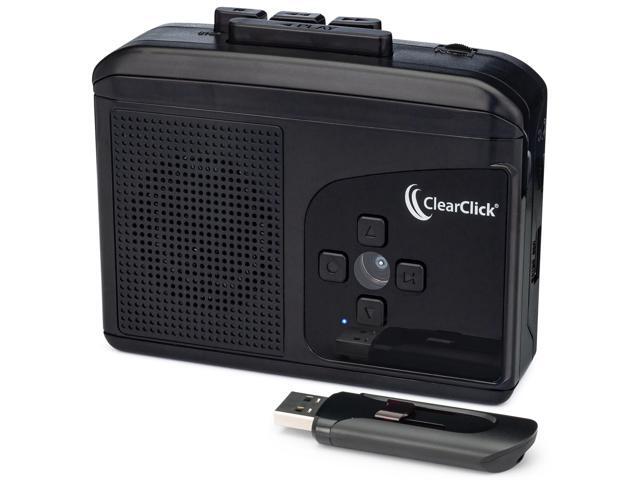 ClearClick Cassette Tape to USB 2.0 (Second Generation) Convert Cassette Tapes to Digital MP3 Audio Files on USB Flash Drive File Splitting...