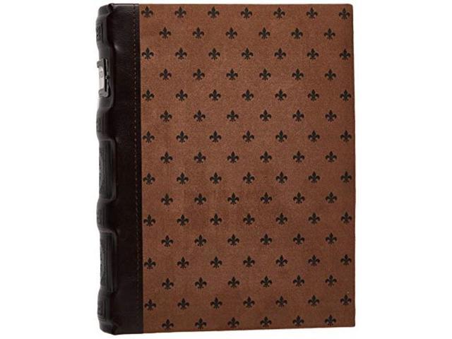 Bellagio-Italia Chestnut DVD Storage Binder - Stores Up to 48 DVDs, CDs, or Blu-Rays - Stores DVD Cover Art - Acid-Free Sheets