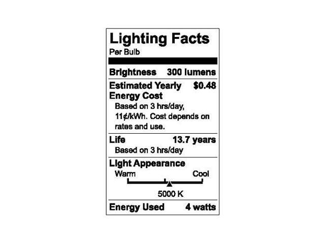 GE Refresh 3-Pack 40 W Equivalent Dimmable Daylight B11 LED Light Fixture Light Bulbs Candelabra Light Bulb