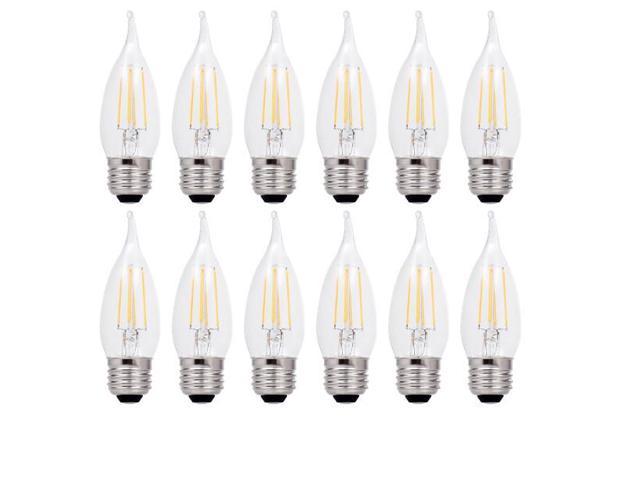 Photos - Light Bulb Sylvania   40393 LED B10, 25 watt equivalent, 200 lumens, Soft Wh (12 bulbs)