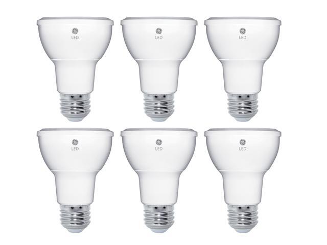 (6 bulbs) GE Lighting 89985 Energy-Smart LED Par20, 50-watt equivalent, 500 Lumen, Dimmable, LED Light Bulb with Medium Base, Soft White