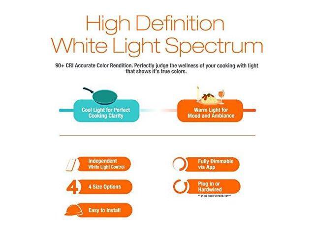 (4 lamps) SYLVANIA 71148 LED Undercabinet Light, Adjustable White, 12 inches, works with Alexa (hub required)