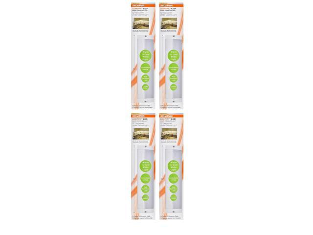 (4 lamps) SYLVANIA 71148 LED Undercabinet Light, Adjustable White, 12 inches, works with Alexa (hub required)