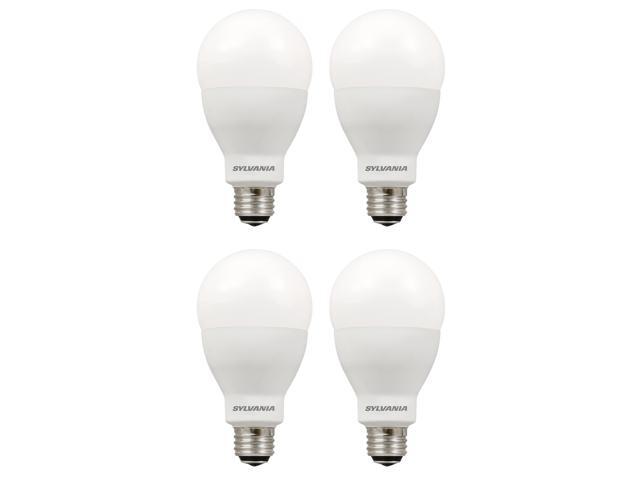 (4 bulbs) SYLVANIA A21 LED Light Bulb, 3 Way, 50W/ 100W/ 150W, 13 Year, Non-Dimmable, Up to 2600 Lumens, 5000K, Daylight (79770)