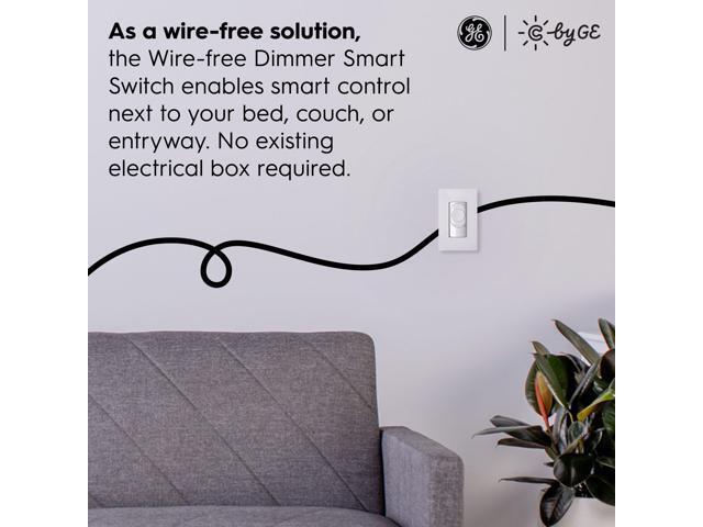 (case of 3 kits) C by GE Wire-free Switch Starter Pack with Soft White LED A19 Smart Bulb Starter kit, C by GE, wire-free switch and LED Light bulb...
