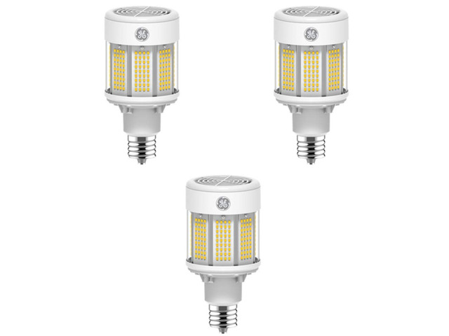 (case of 3) GE 93125009 LED 80 watt Omni Directional equivalent to 175 watt HID 3000K Color Temp Corn Cob LED